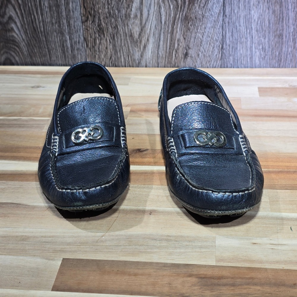 Cole Haan Womens Driving Loafers Black Leather Slip‎ On Dress Shoes Size 5.5B